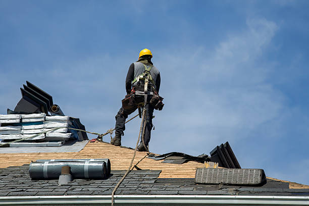Professional Roof Installation technician working in Lackey, VA